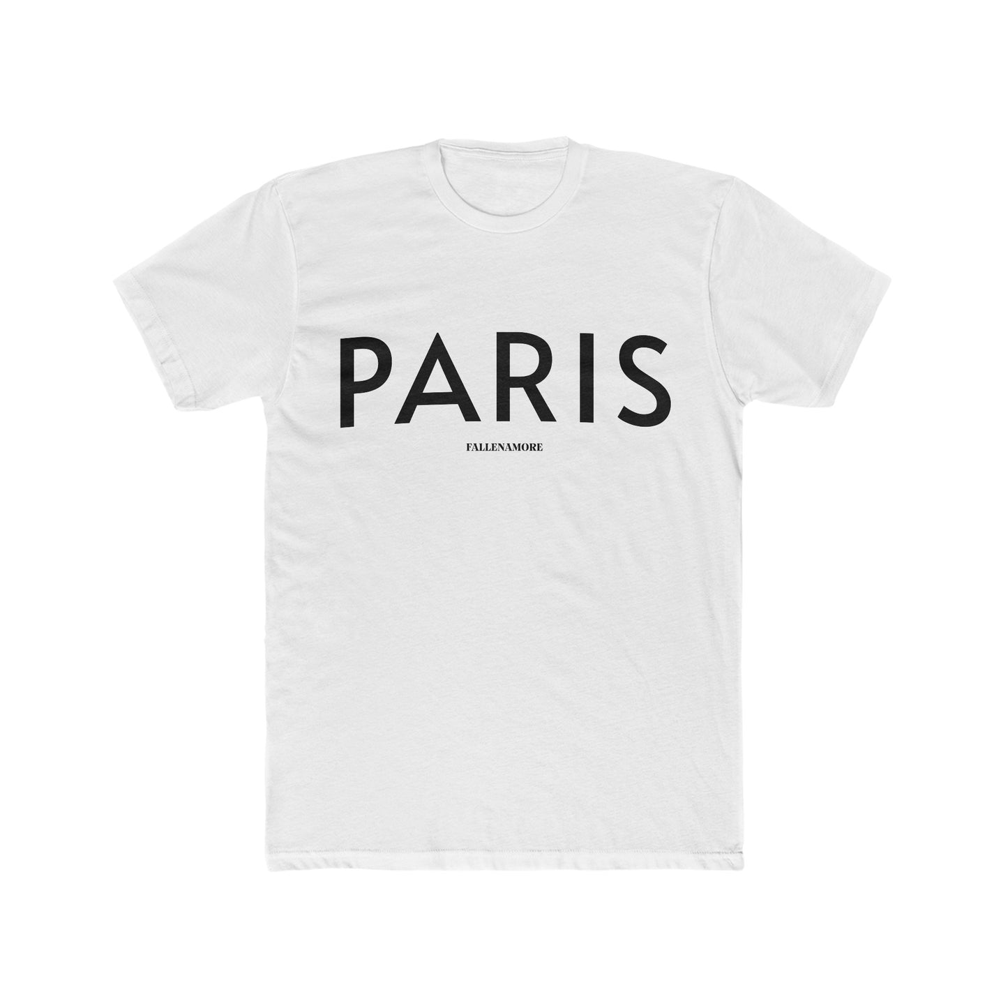 Paris Breathable Cotten Crewneck Tee: Comfy Parisian Chic
