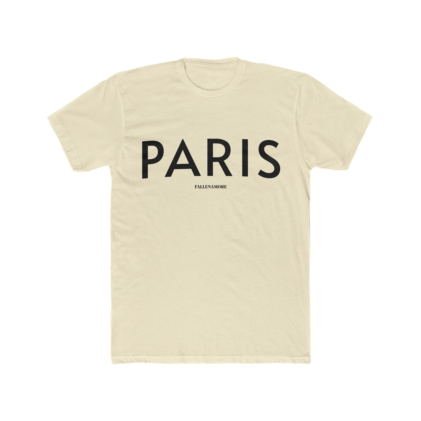 Paris Breathable Cotten Crewneck Tee: Comfy Parisian Chic