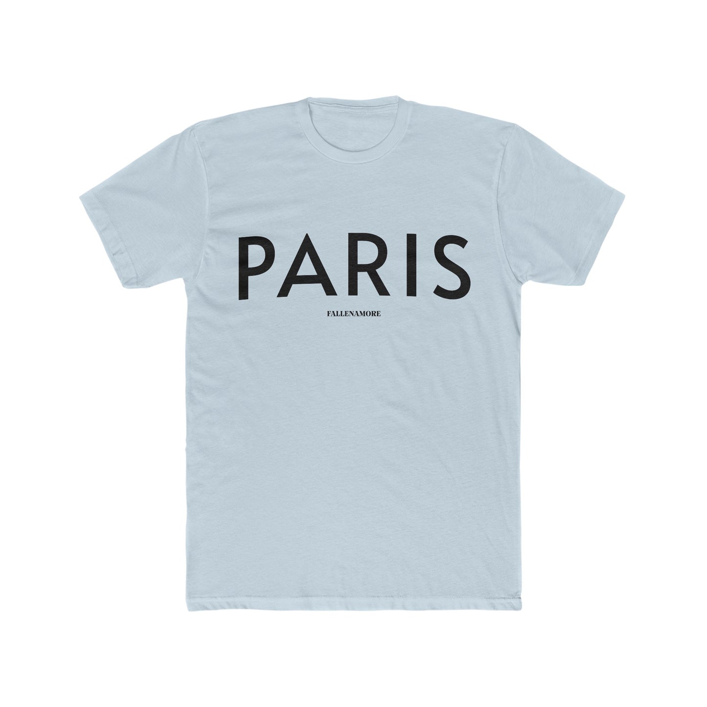 Paris Breathable Cotten Crewneck Tee: Comfy Parisian Chic