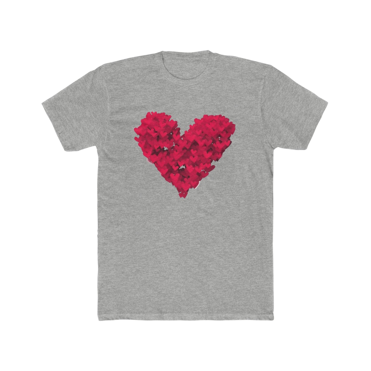 Red Heart Unisex Cotton Crew Tee - Show your LOVE