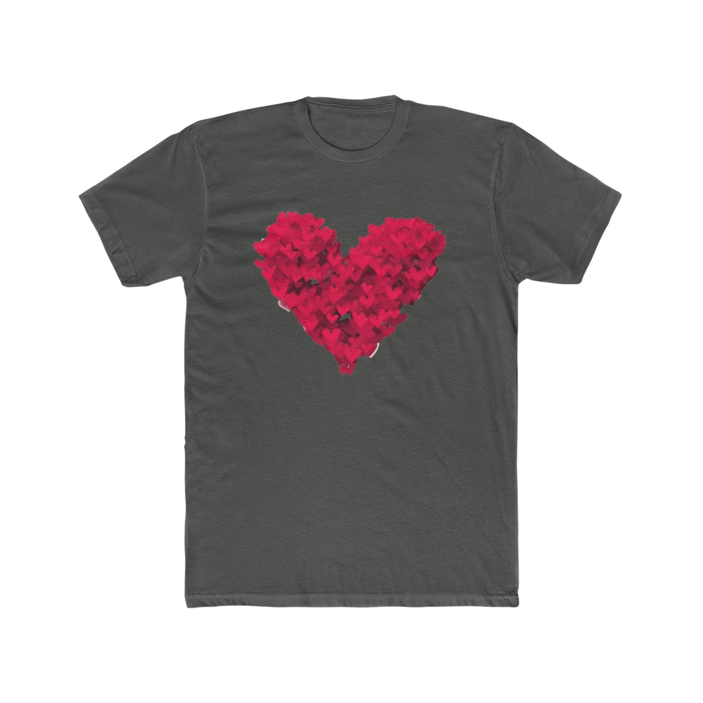 Red Heart Unisex Cotton Crew Tee - Show your LOVE