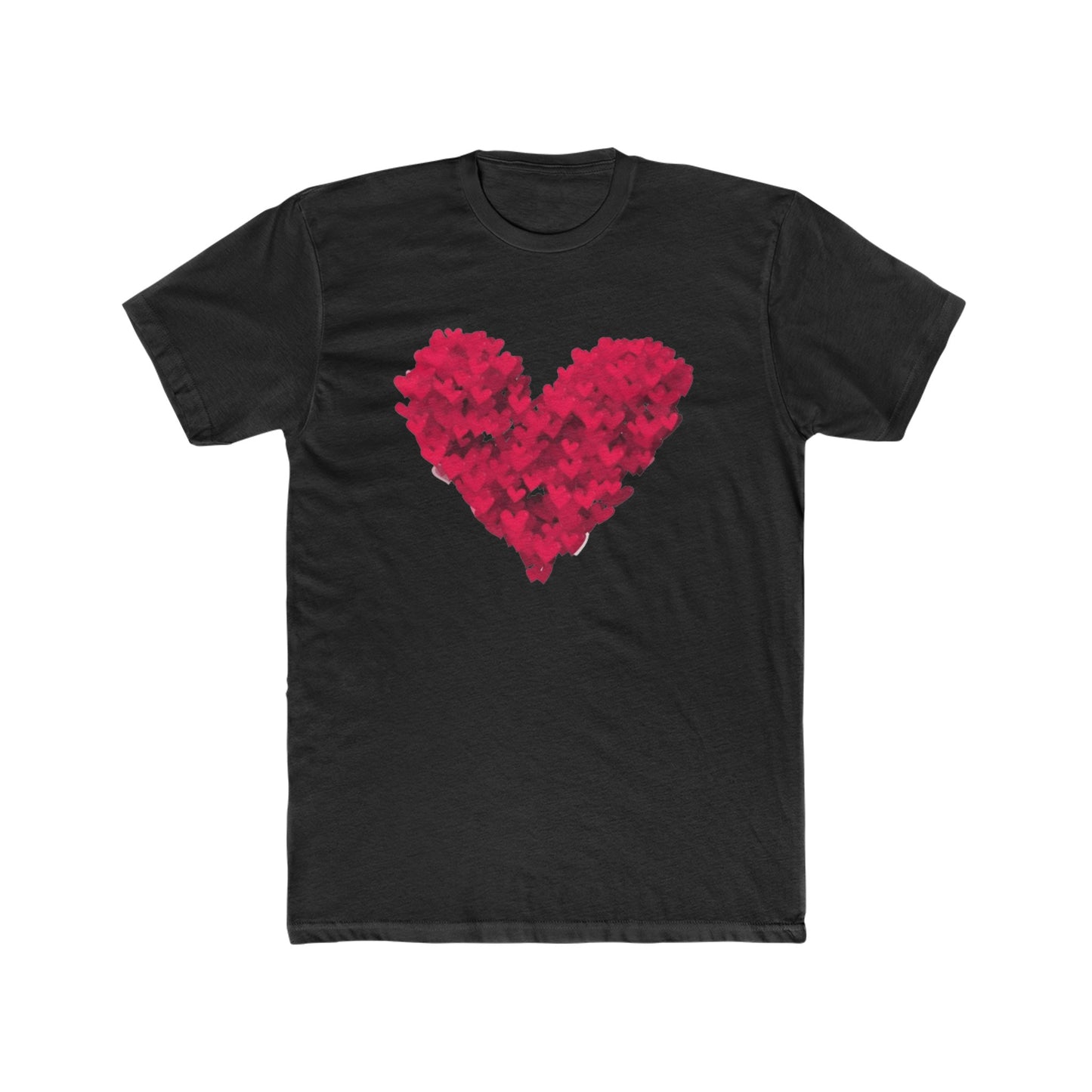 Red Heart Unisex Cotton Crew Tee - Show your LOVE